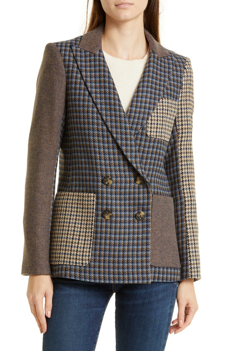 Veronica Beard Faustine Dickey Blazer, Alternate, color, 