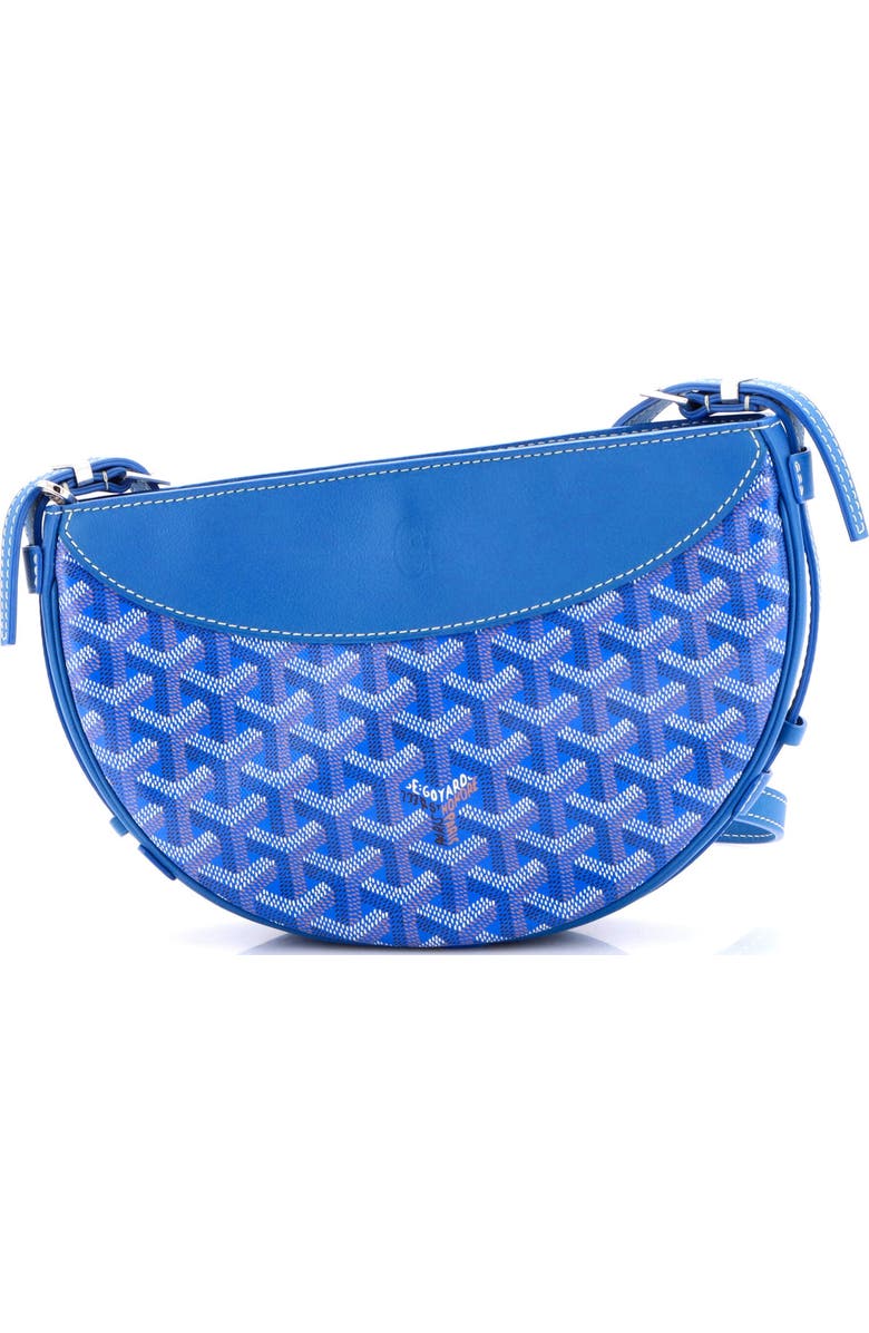 Pre-Owned Goyard Hirondelle Shoulder Bag Coated Canvas and Leather, Main, color, Blue