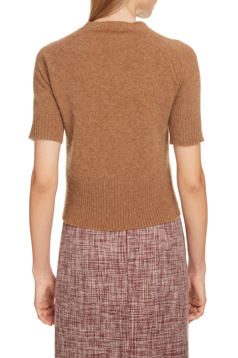 Melange Wool Sweater, Alternate, color, CAMEL MELANGE