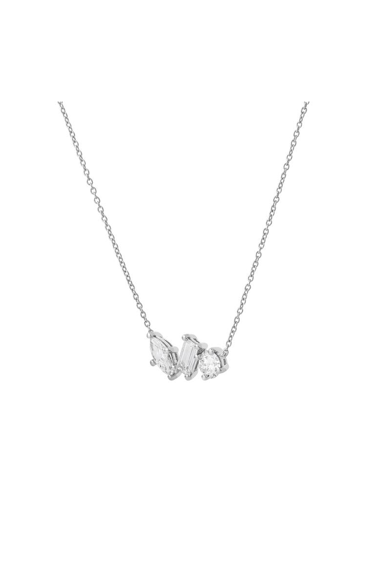 LuvMyJewelry Selara 14K Gold Lab Grown Diamond Necklace - 1 Ct, Main, color, 14K White Gold