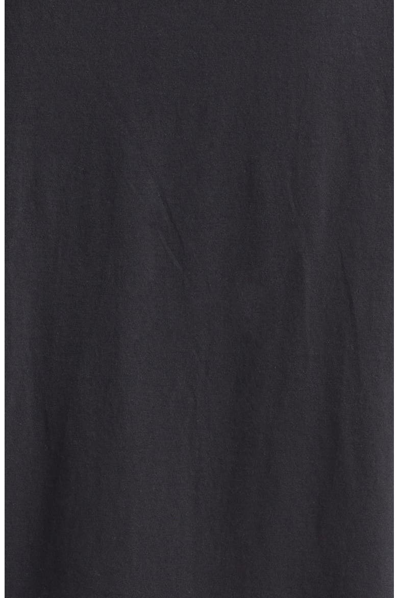 Front Rose Brooch T-Shirt, Alternate, color, BLACK