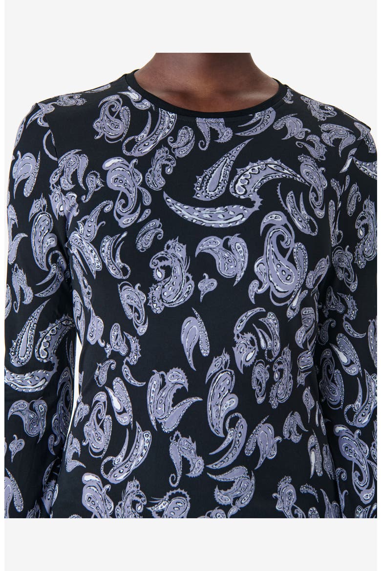 Waiana Long Sleeve Maxi Dress, Alternate, color, Night Serpent Tapestry