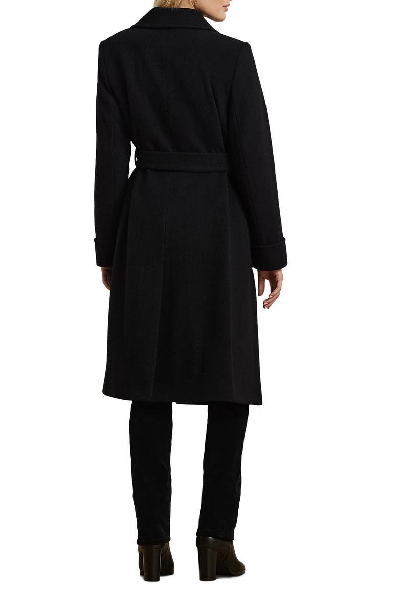 Lauren Ralph Lauren Belted Wool & Cashmere Blend Wrap Coat (Women