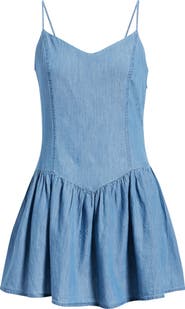 BP. Cotton Chambray Minidress
