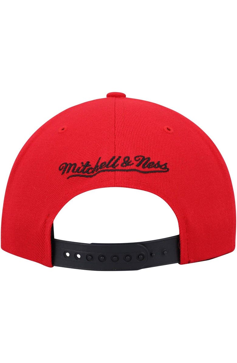 Mitchell & Ness Men's Mitchell & Ness Black/Red Chicago Bulls Day One Snapback Hat, Alternate, color, Black