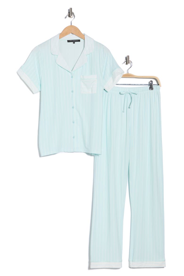 Notch Collar Pajamas, Alternate, color, SALT WATER
