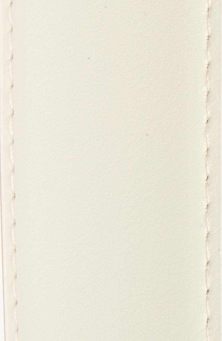Steve Madden Faux Leather Belt, Alternate, color, Bone