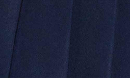 Sporty And Rich Vendome Script Pleated Skirt In Blue