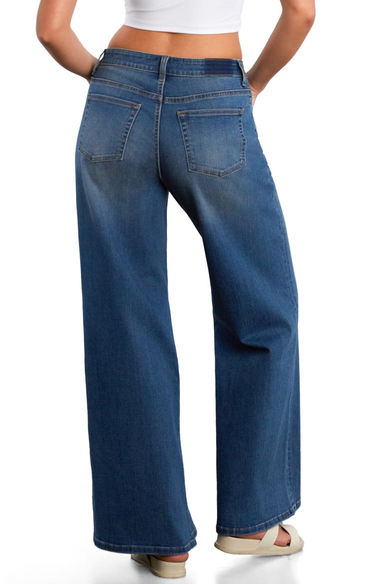 Myra Mid Rise Wide Leg Jeans, Alternate, color, ACE BLUE
