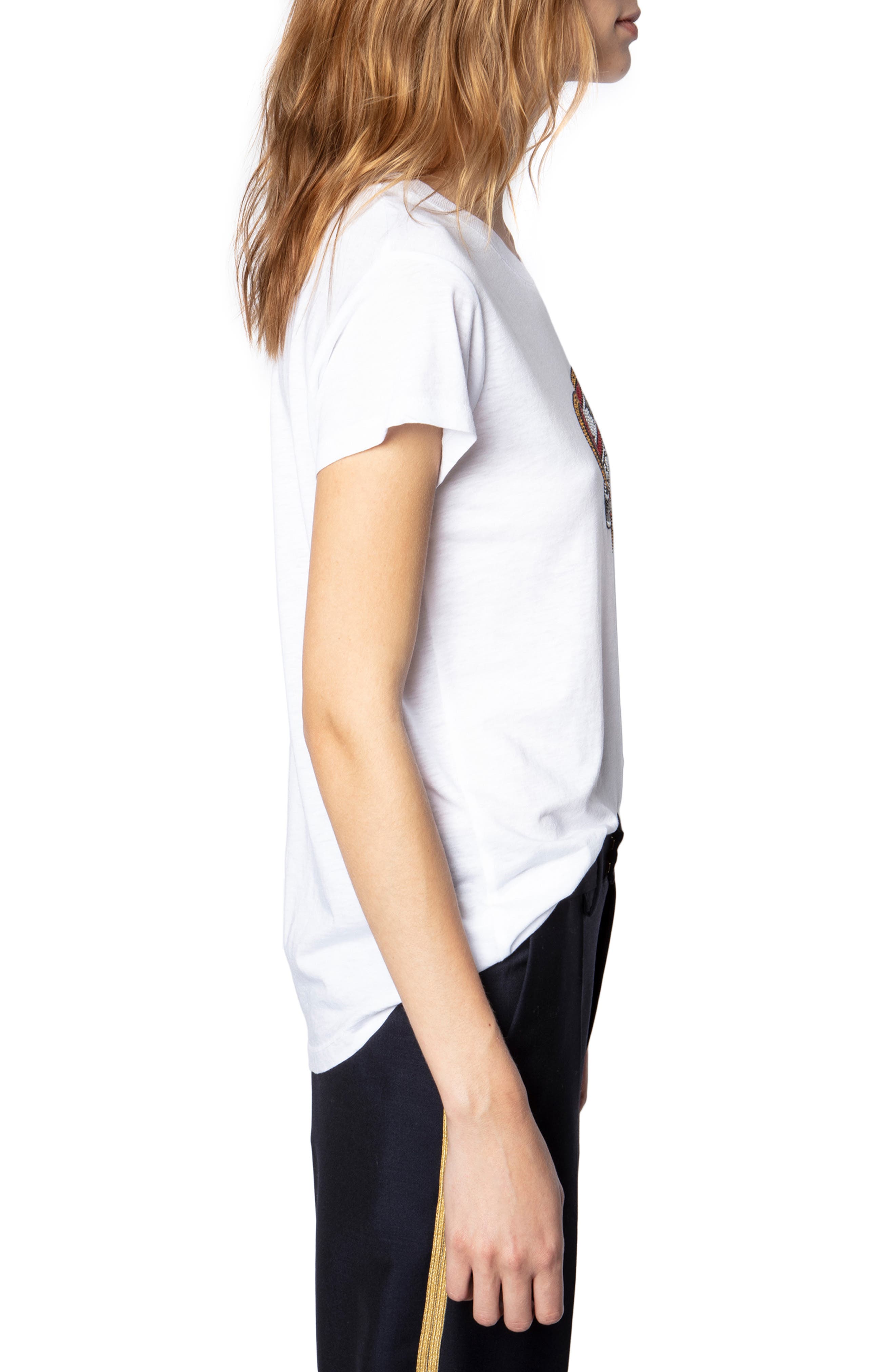 Zadig & Voltaire Woop Ribbon & Heart Graphic Tee (Women) | Nordstrom