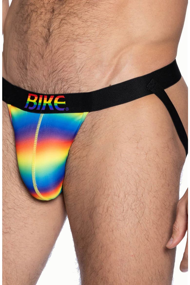 Pride Jock Strap, Alternate, color, BLUE RAINBOW
