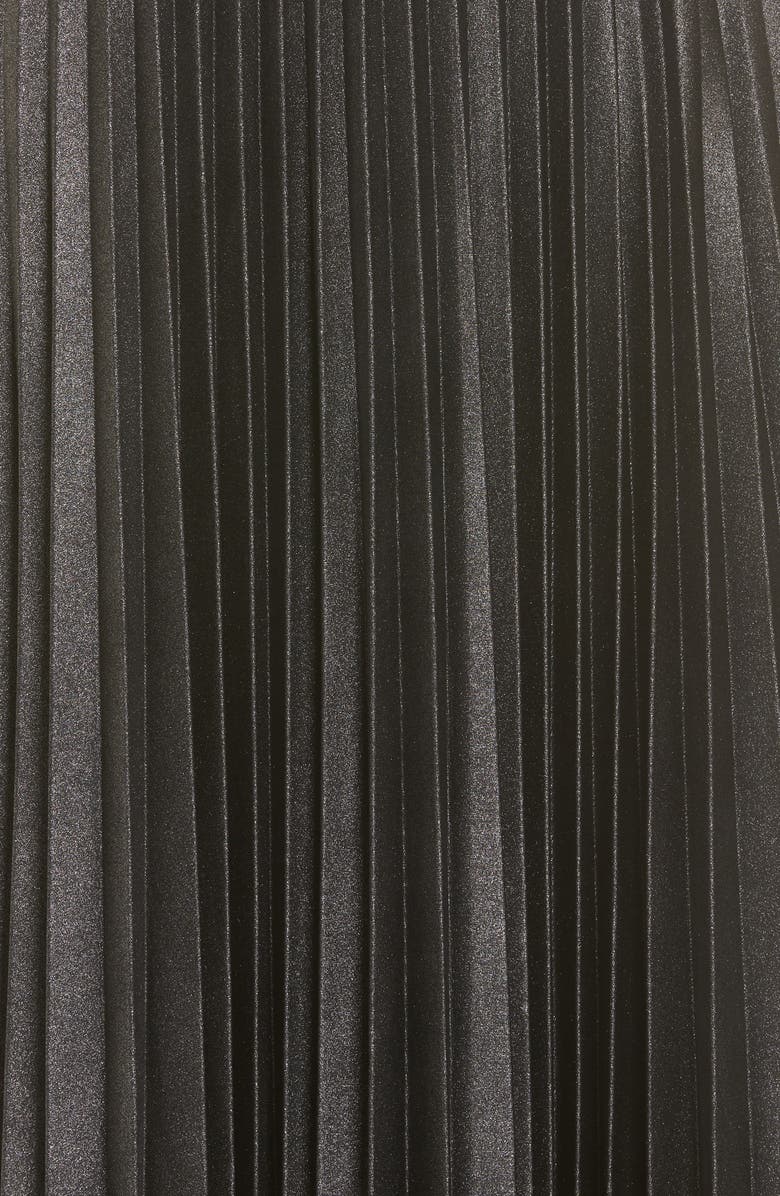 Halogen<sup>®</sup> Metallic Pleat Midi Skirt, Alternate, color,