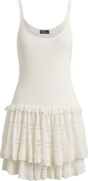 Polo Ralph Lauren Tiered Pointelle Tank Dress