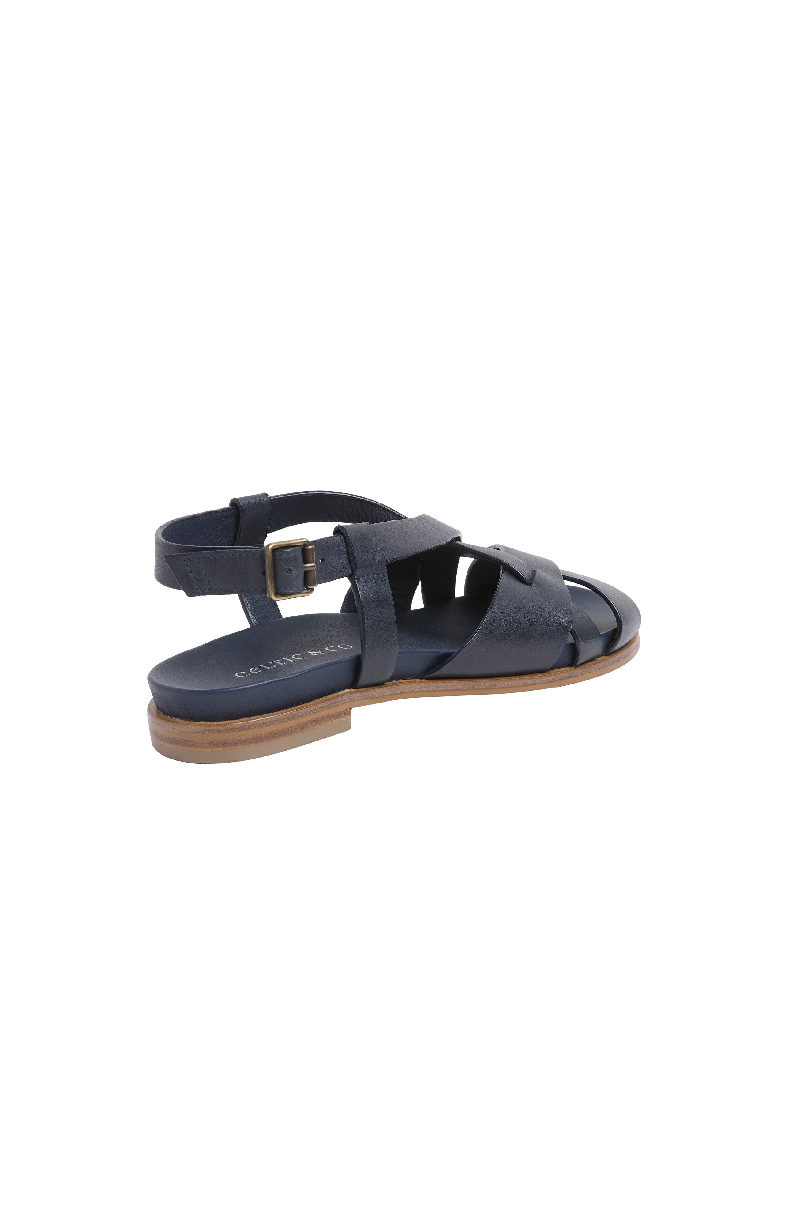 Celtic & Co. Woven Detail Sandal, Alternate, color, Dark Navy