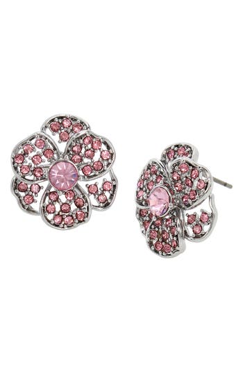 KURT GEIGER KURT GEIGER LONDON CRYSTAL PAVÉ FLOWER STUD EARRINGS