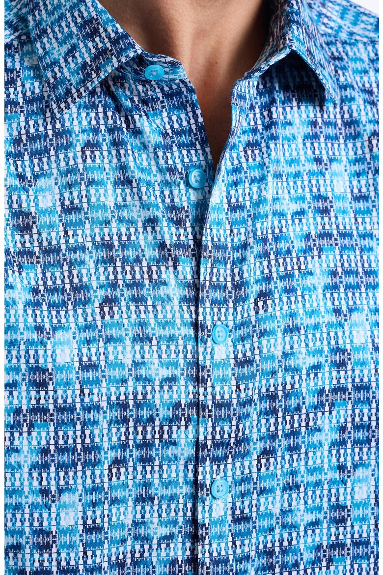 Westmoreland Cotton Button-Up Shirt, Alternate, color, BLUE