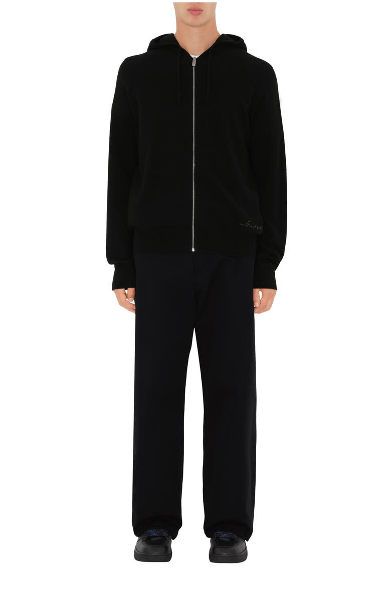 Burberry Cashmere Blend Zip Hoodie, Main, color, 
