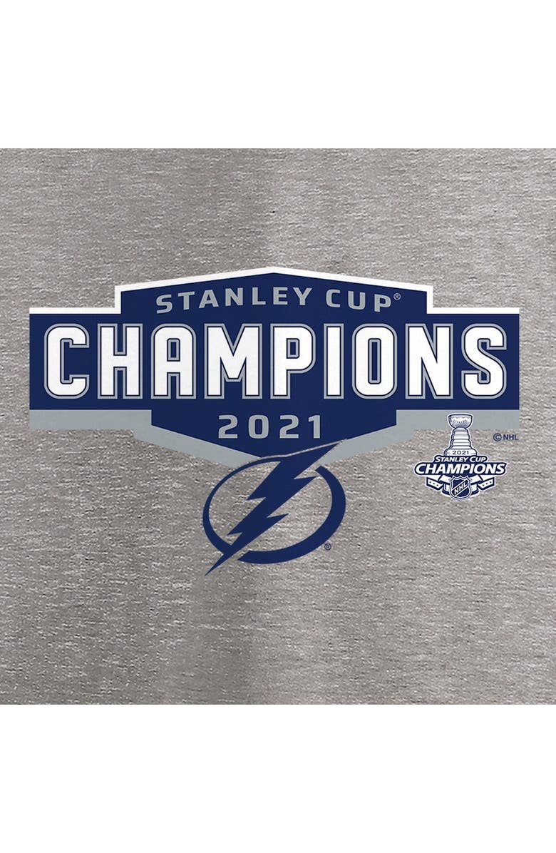 FANATICS Women's Fanatics Branded Heathered Gray Tampa Bay Lightning 2021 Stanley Cup Champions Jersey Roster V-Neck T-Shirt, Alternate, color, 