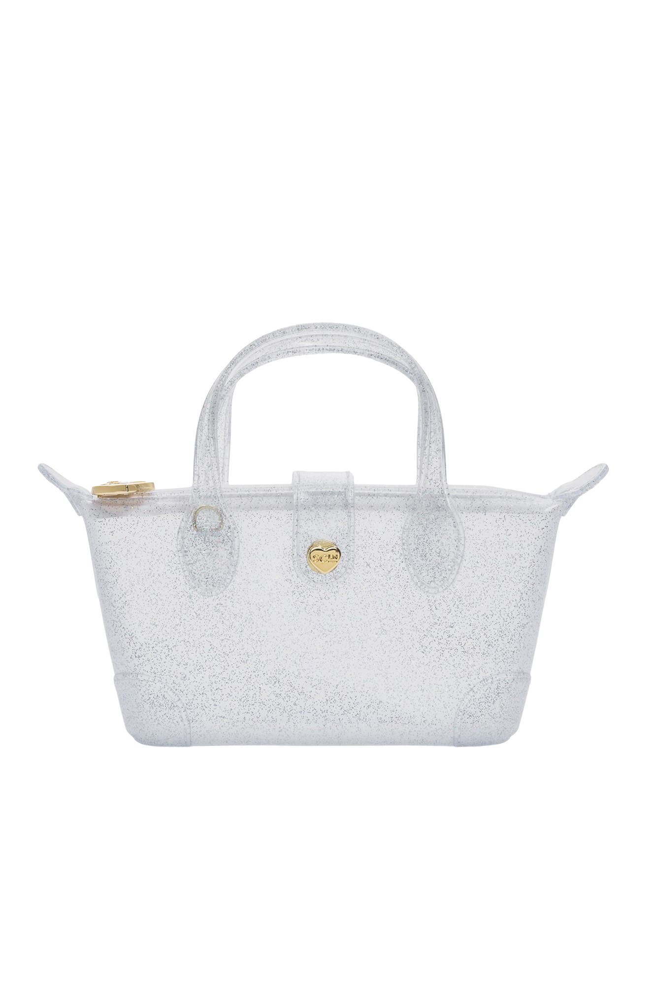 Stoney Clover Lane Jelly Pouchette Clear Crossbody Bag, Main, color, Jellyfish