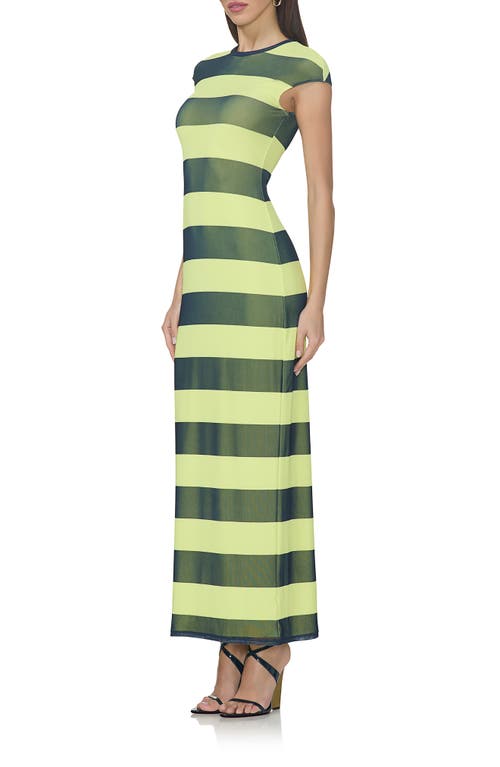 AFRM AFRM CODY PRINT CAP SLEEVE MESH MAXI DRESS