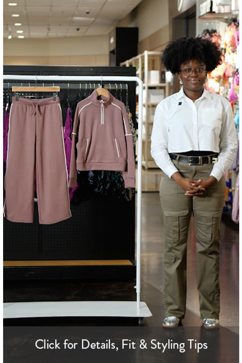 Kids' Half Zip Sweatshirt & Wide Leg Sweatpants Set video