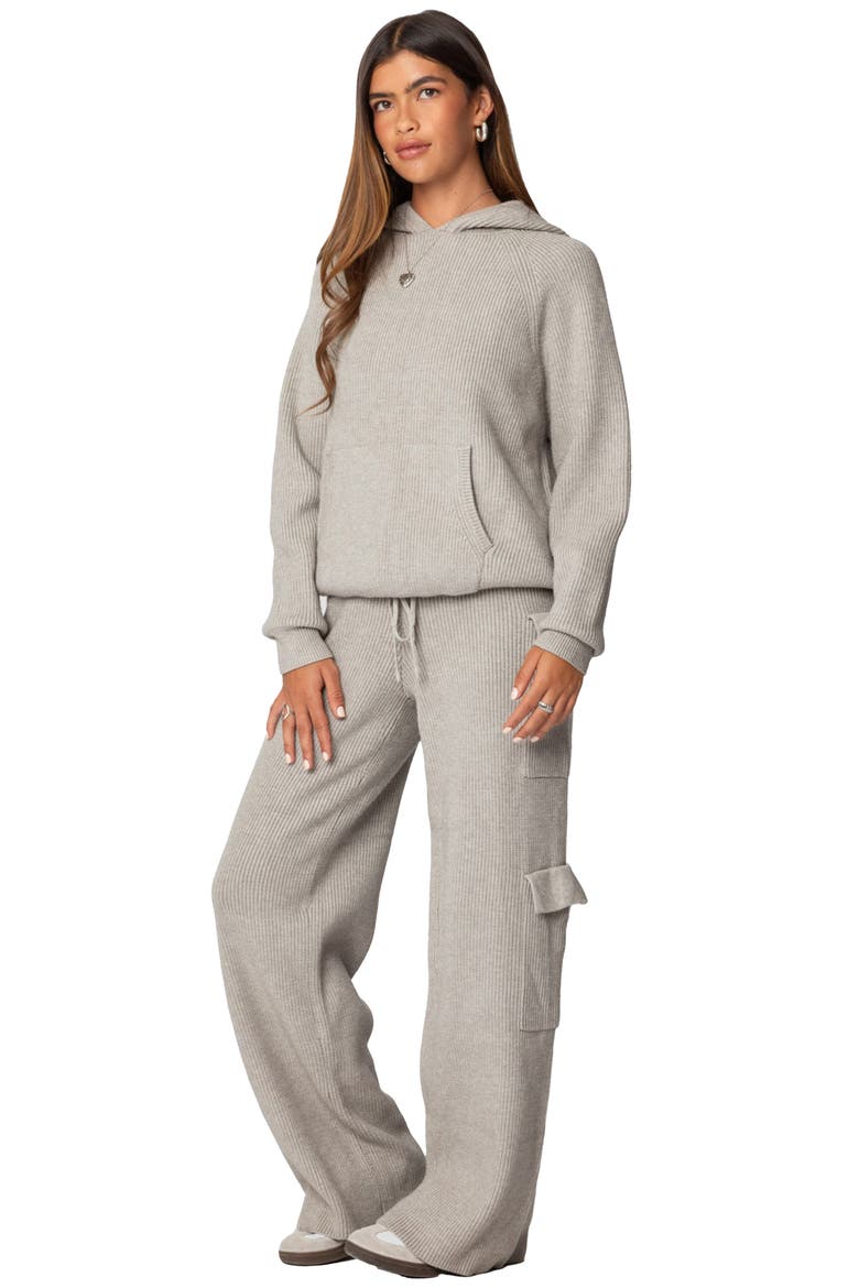 Wynter Oversize Sweater Hoodie, Alternate, color, GRAY-MELANGE