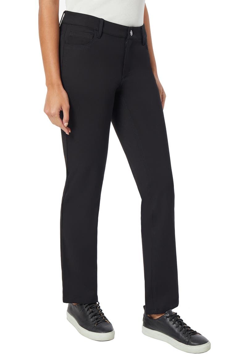 Lexington Straight Leg Pants, Alternate, color, JONES BLACK