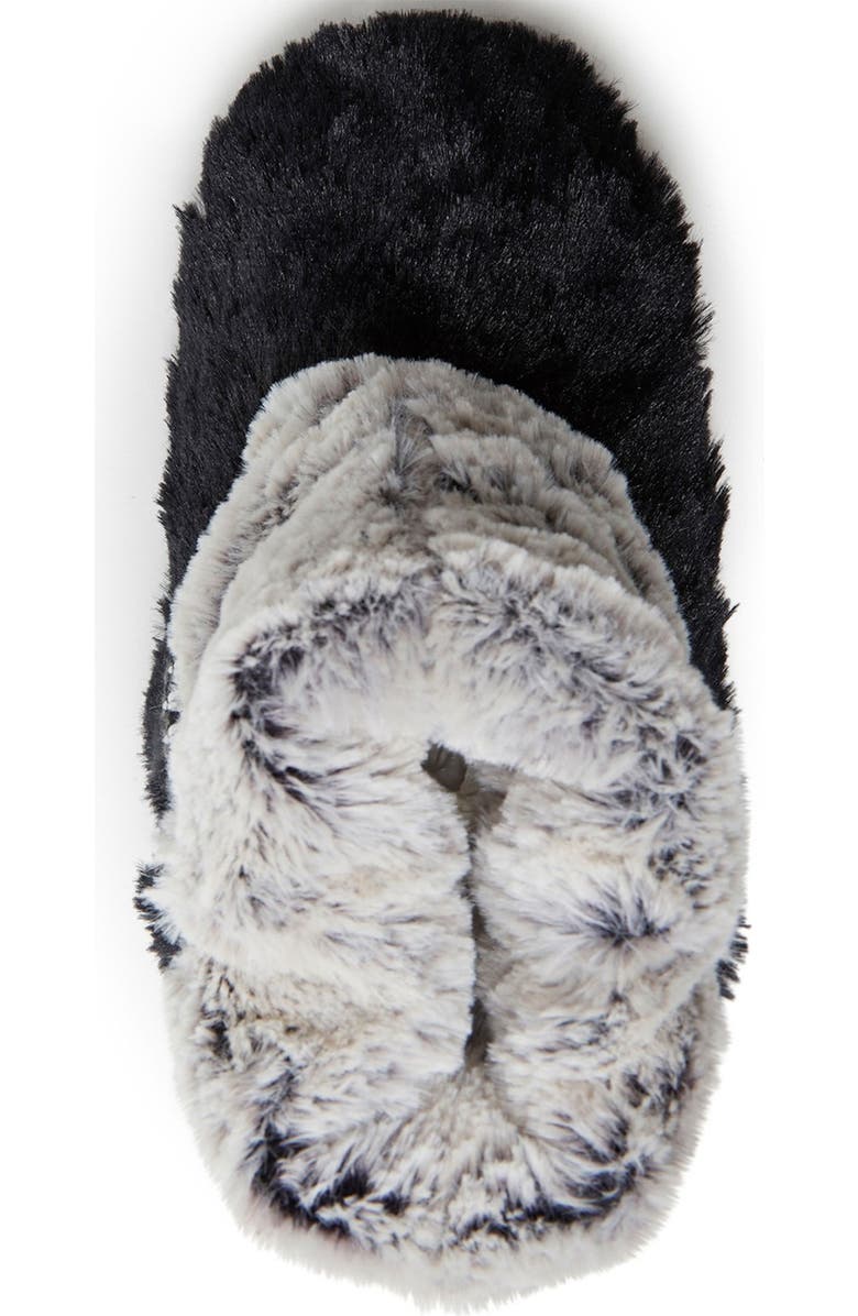 DEARFOAMS Plush Faux Fur Bootie Slipper, Alternate, color,