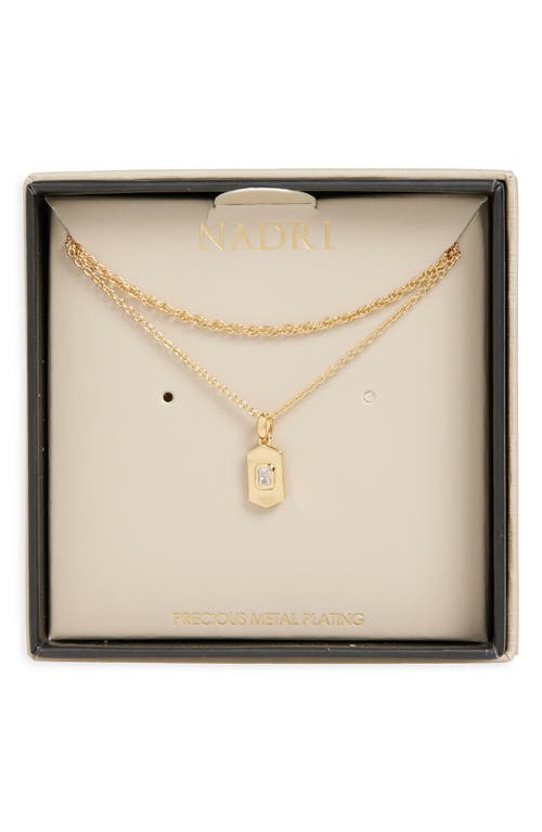 NADRI NADRI GOLDEN HOUR DOUBLE CHAIN LAYERED NECKLACE
