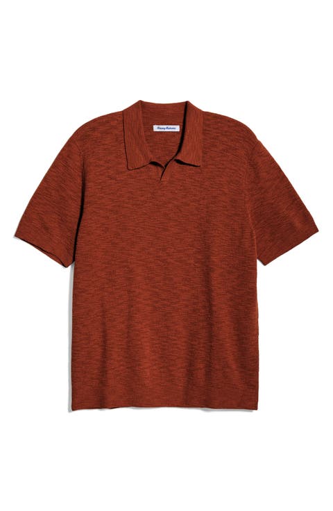 Santa Cruz Johnny Collar Slub Cotton Blend Polo
