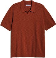 Tommy Bahama Santa Cruz Johnny Collar Slub Cotton Blend Polo