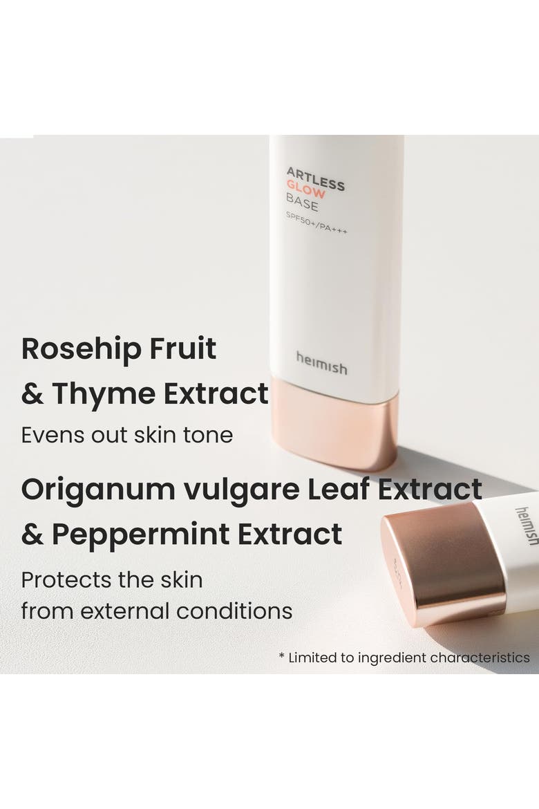 SPF 50 Artless Glow Base Foundation Primer Women All Skin Types Sun Protection Makeup Base 1.35 fl oz, Alternate, color, Beige