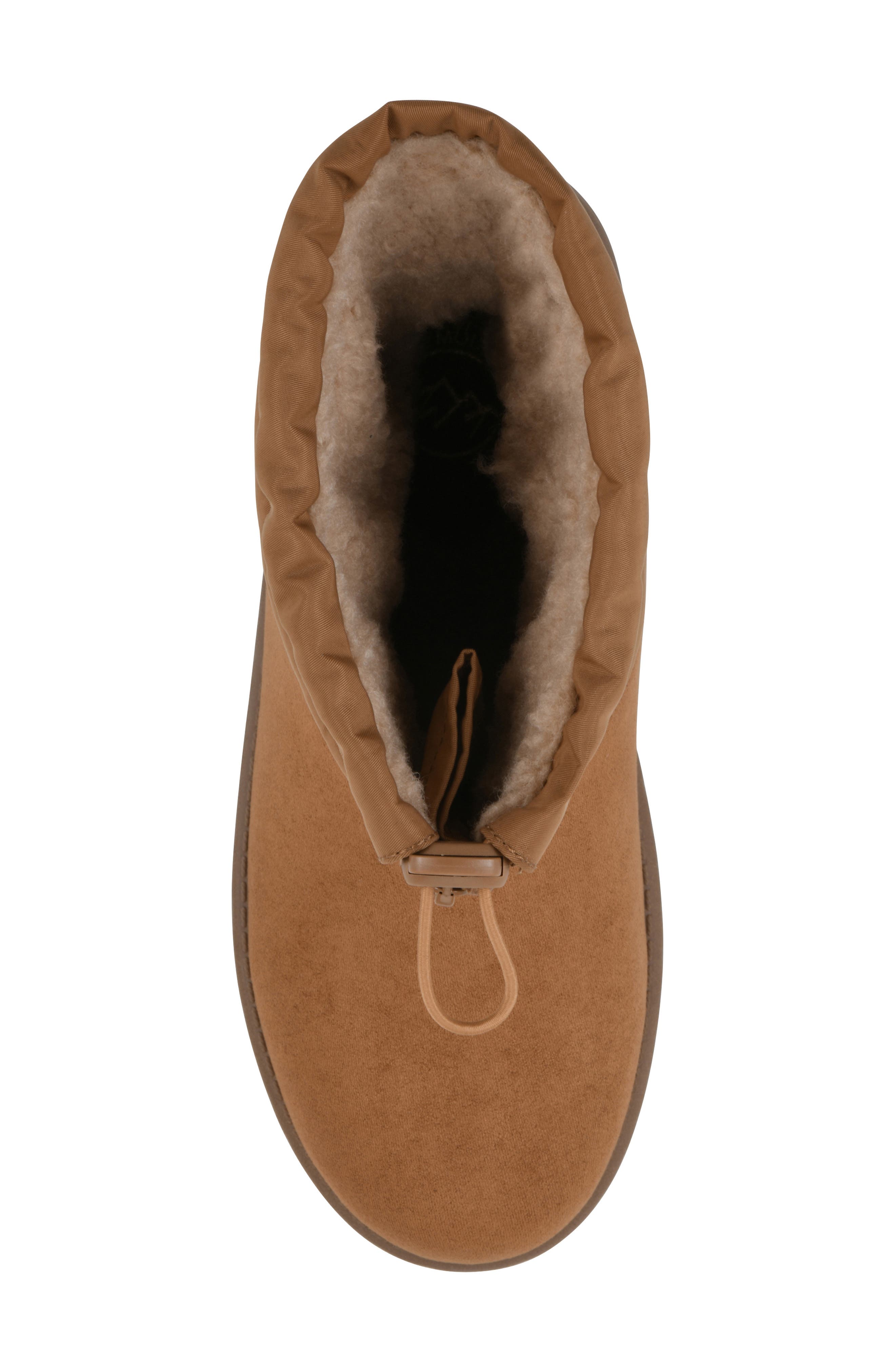 Issy Faux Fur Lined Bootie, Alternate, color, CHESTNUT/ FABRIC