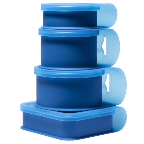 Silicone Go Go Bowls Set Of 4 10, 20, 30 Oz