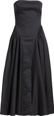 Delfi Collective Imani Strapless Midi Cocktail Dress