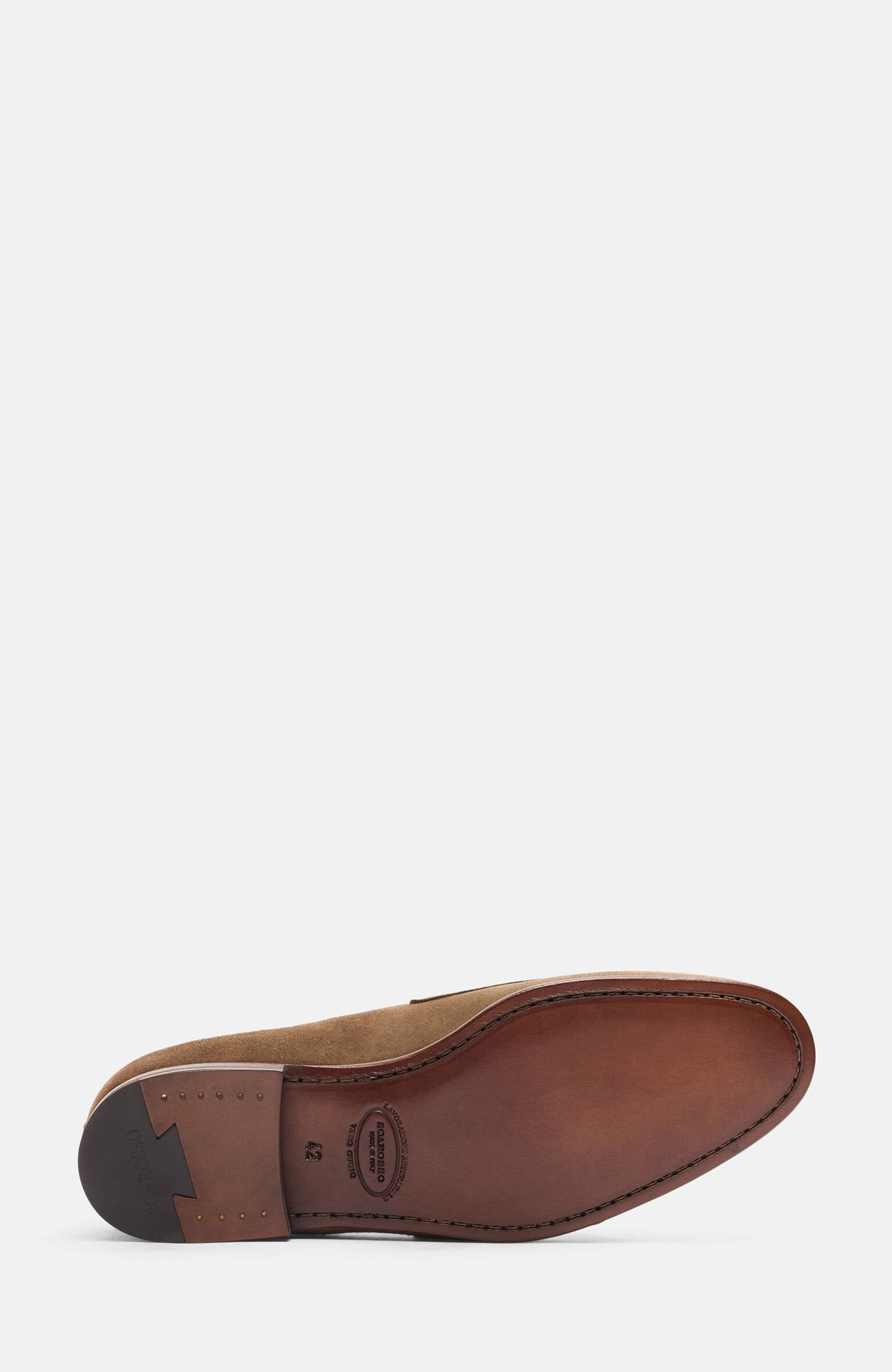 Ernesto Loafers, Alternate, color, Tobacco - Suede