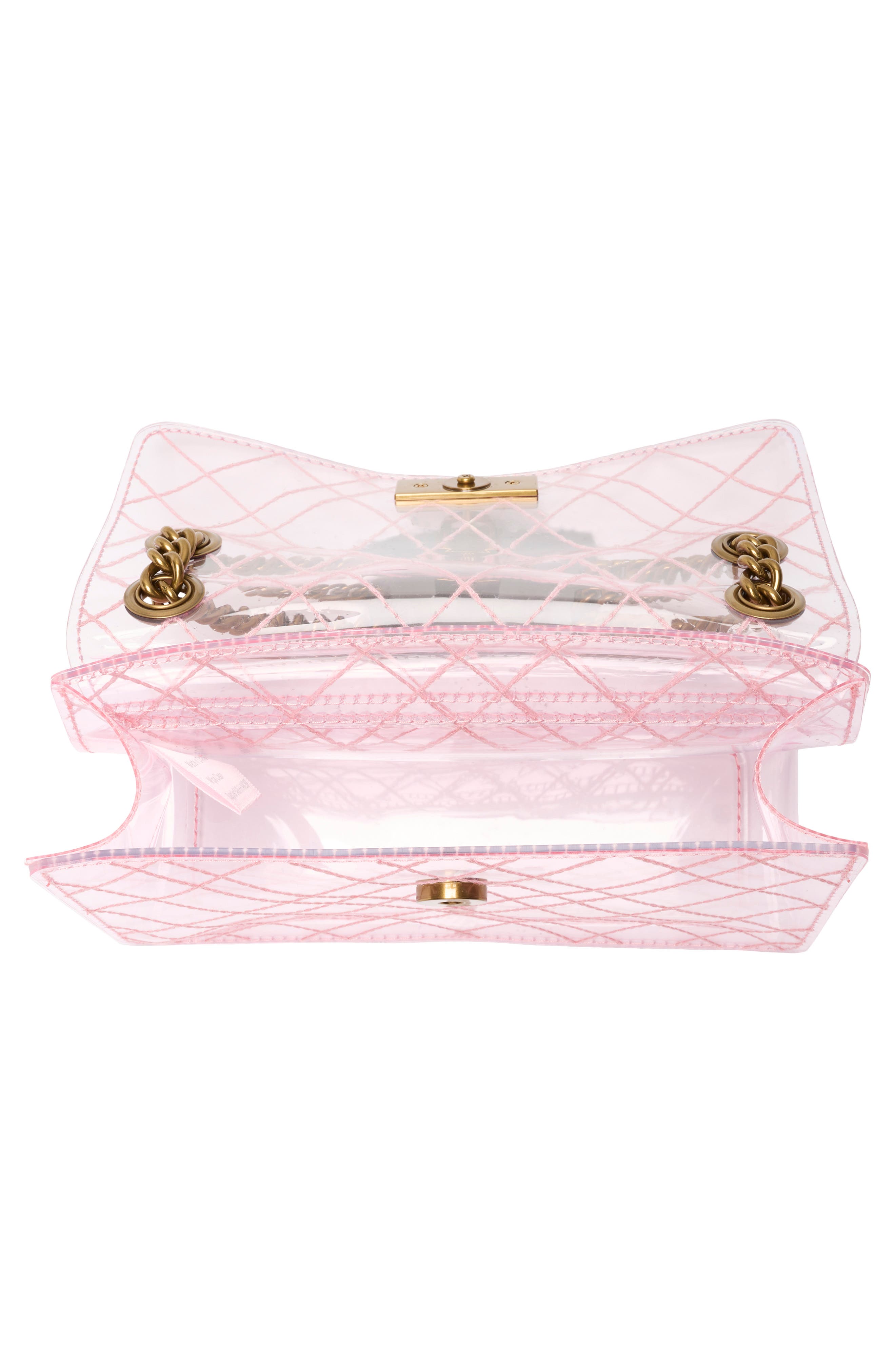 KG Kurt Geiger Mini Brixton Vinyl Convertible Shoulder Bag, Alternate, color, Light/ Pastel Pink