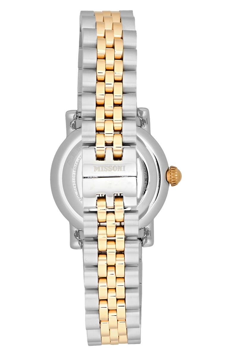 Missoni Two-Tone Bracelet Watch, 28mm, Alternate, color, 