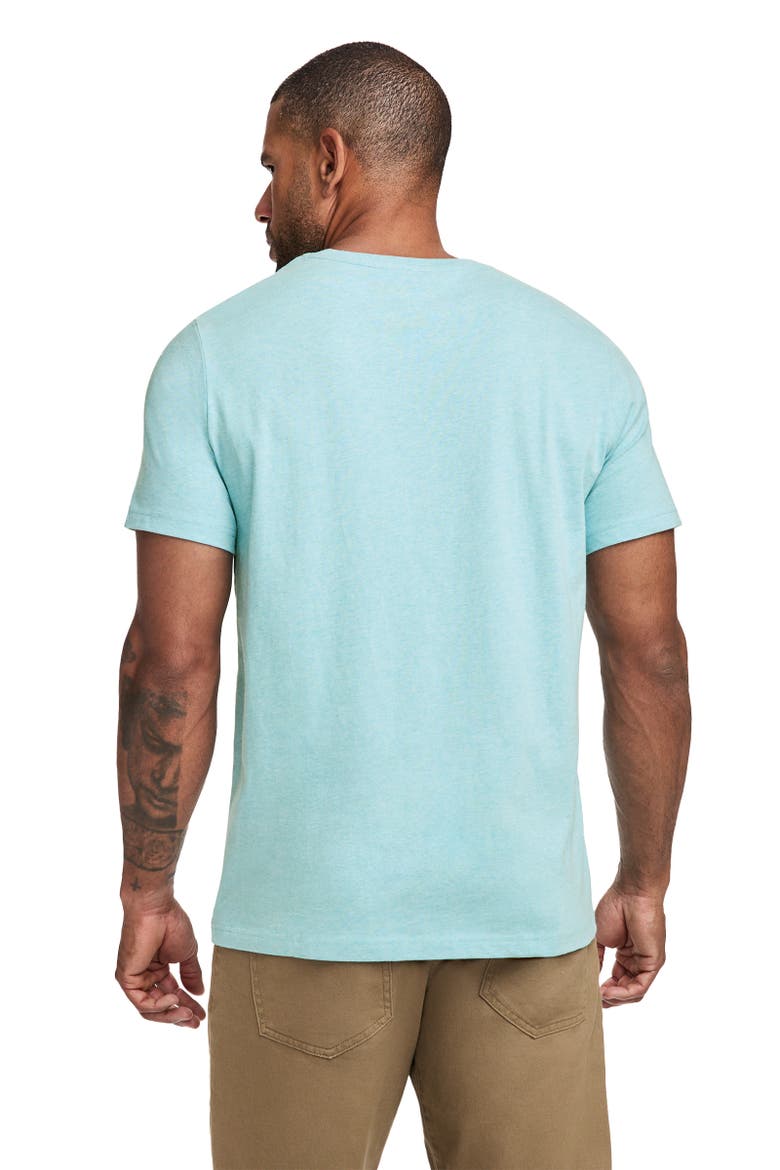 Mens 100% Cotton Legacy Pocket Crew Neck T-Shirt, Alternate, color, Misty Blue