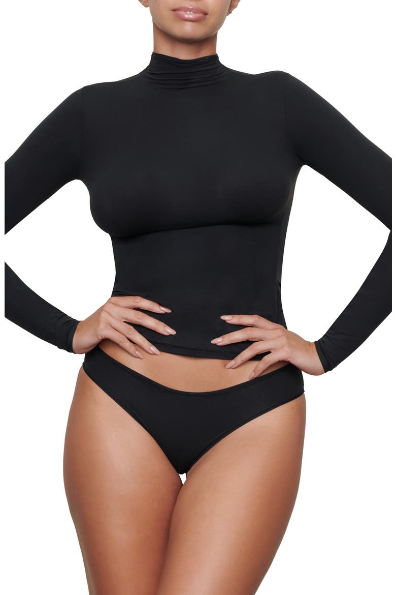 Fits Everybody Turtleneck Top, Main, color, ONYX