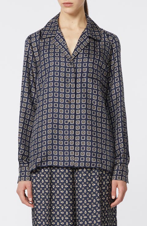 Disco Monogram Paisley Pajama Shirt