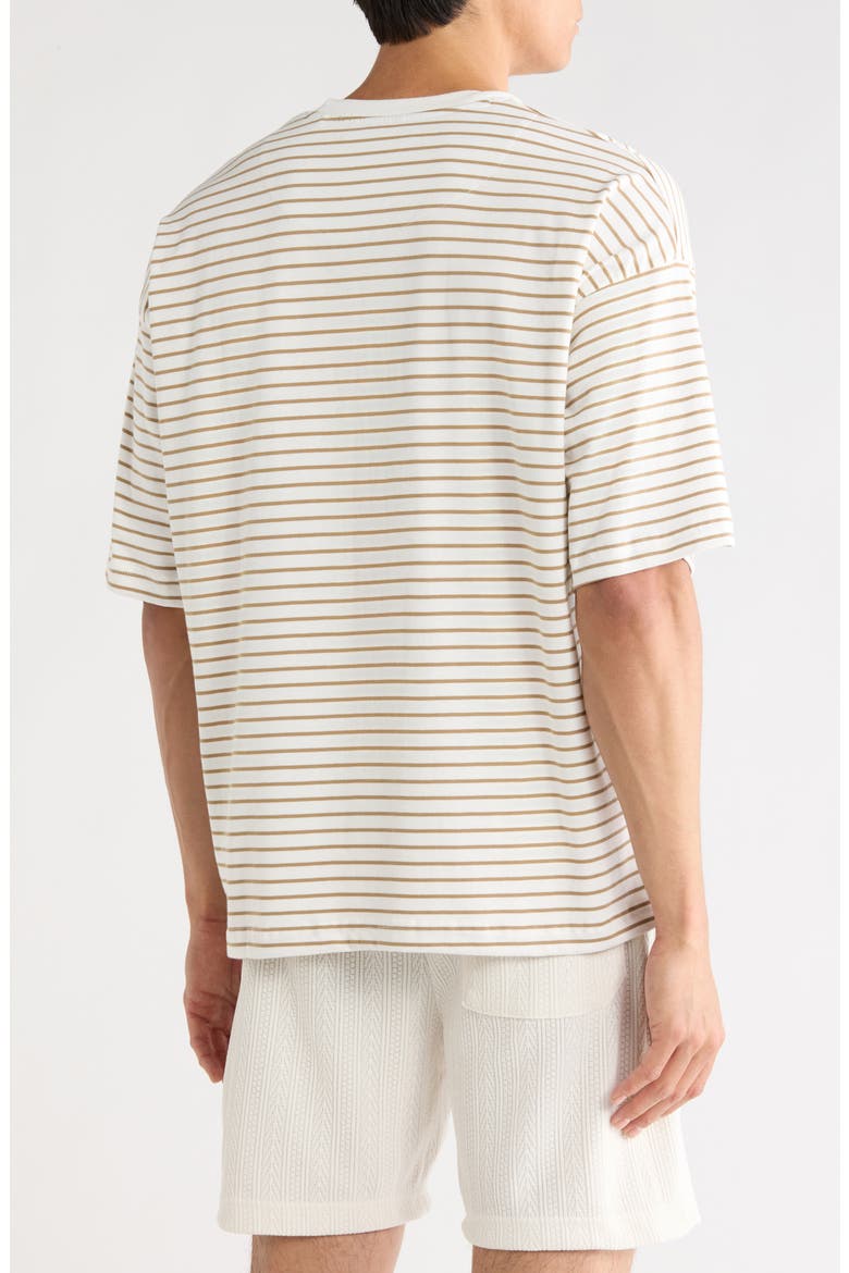 Stripe Knit T-Shirt, Alternate, color, OFF WHITE