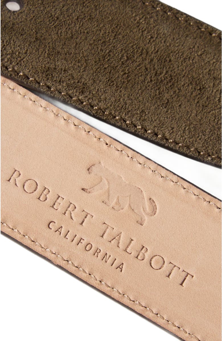 Robert Talbott Suede Lewis Belt, Alternate, color, Green