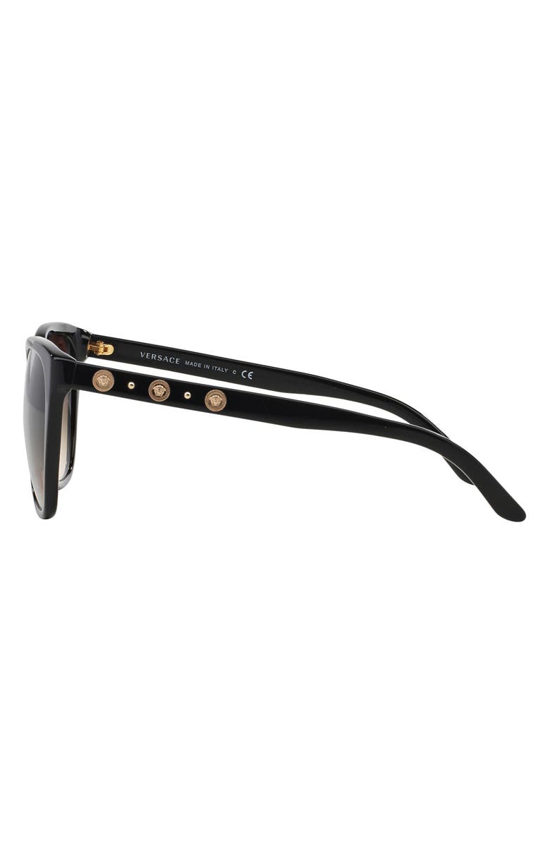 Versace Rock Icons 57mm Sunglasses, Alternate, color, Black
