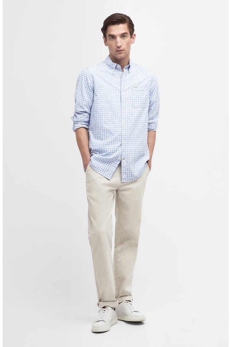 Kanehill Tailored Fit Button-Down Shirt, Alternate, color, SKY