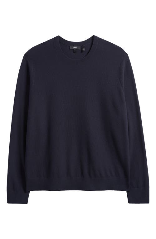 Theory Riland Crewneck Sweater In Baltic