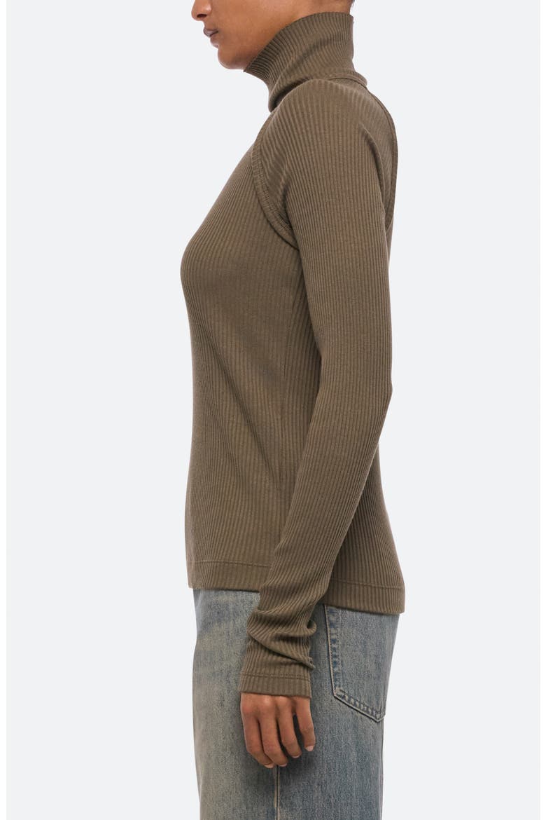 Layered Rib Turtleneck Top, Alternate, color, KALAMATA