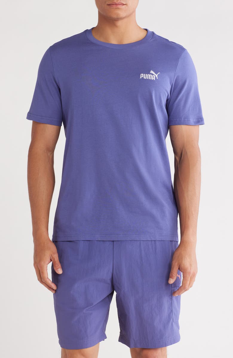 PUMA Essential Embroidered Logo Crewneck T-Shirt, Main, color,