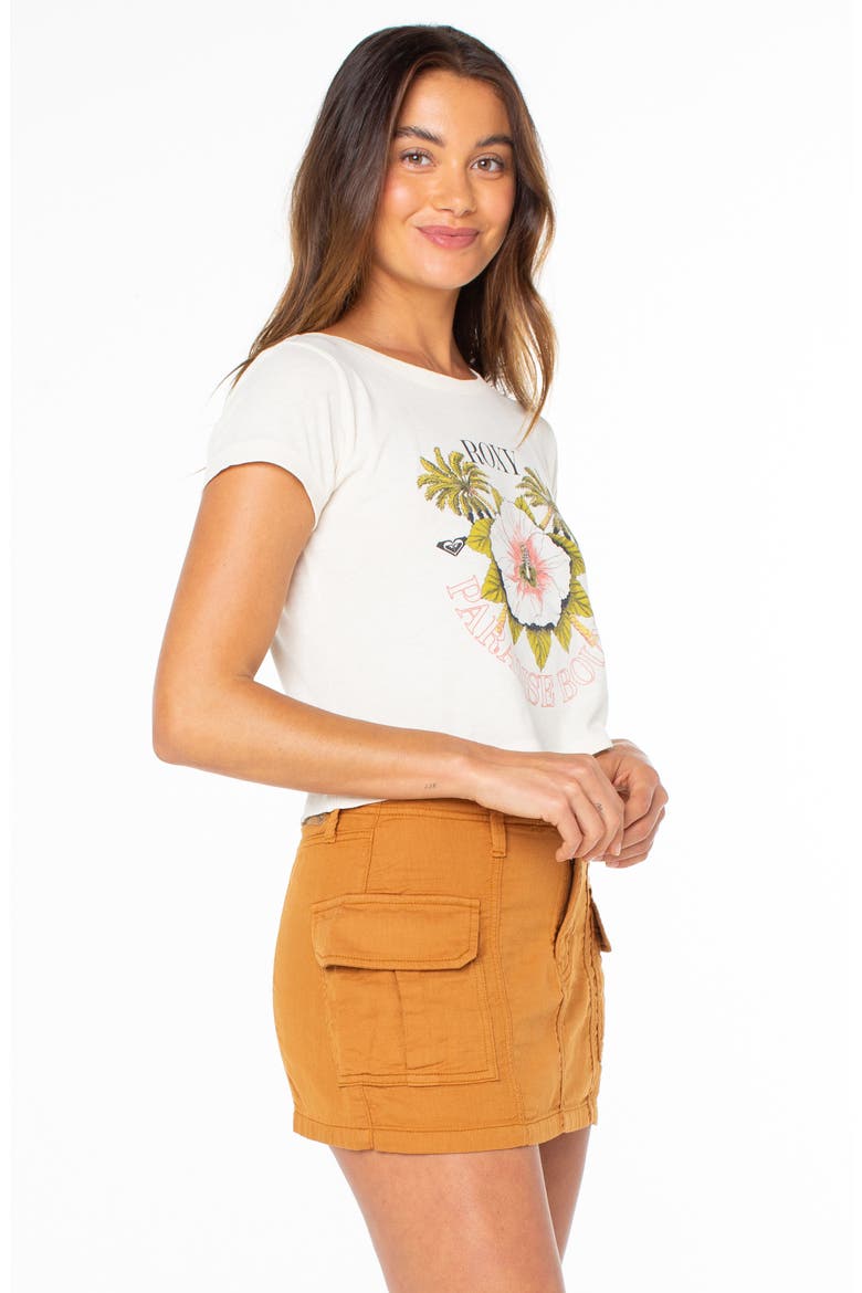 In Bloom Crop Cotton Graphic T-Shirt, Alternate, color, CLOUD DANCER