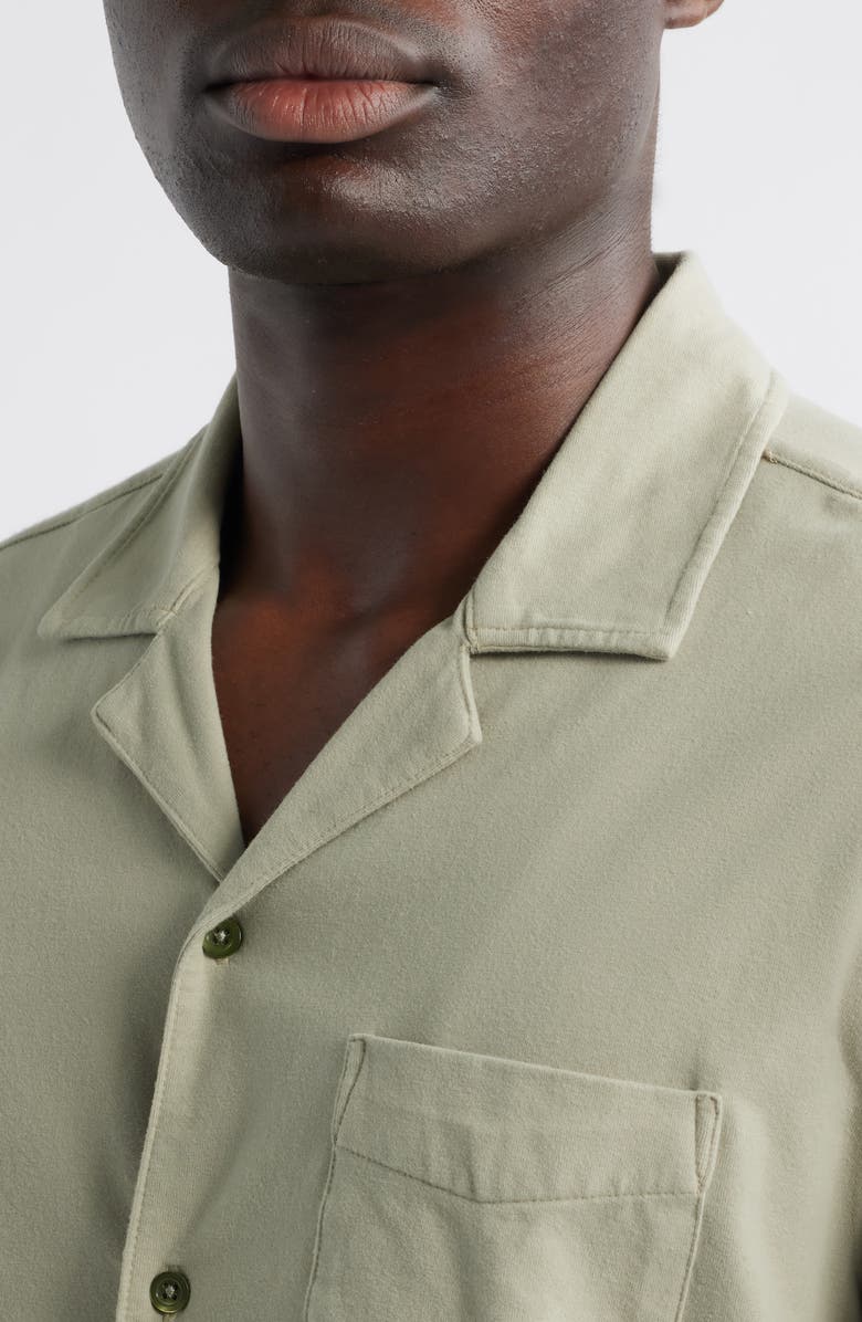 Rails Flint Stretch Cotton Camp Shirt, Alternate, color, Sage